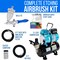 Single-Action Gravity Feed Etching & Abrasive G78 Airbrush Kit with High Performance Airbrush Air Compressor with Air Storage Tank
